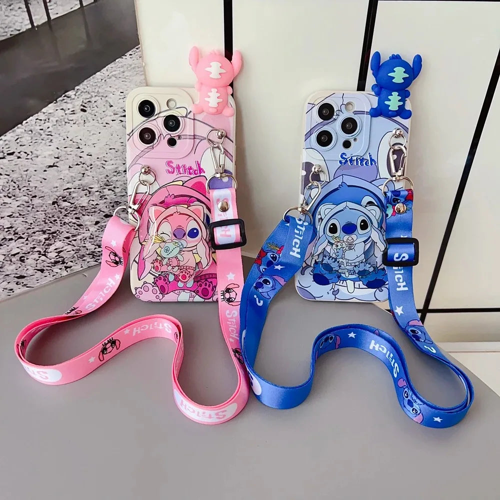 Cover Iphone Stitch + supporto
