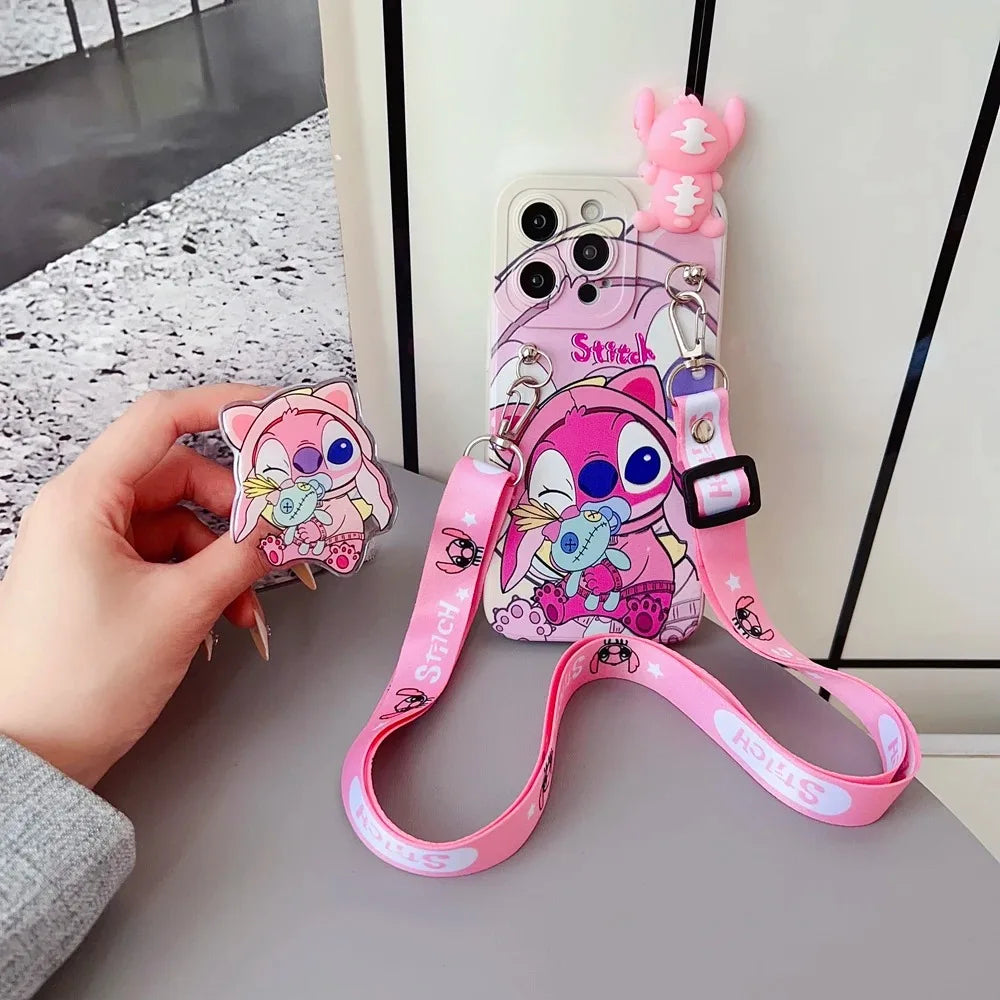Cover Iphone Stitch + supporto