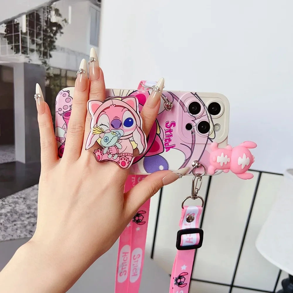 Cover Iphone Stitch + supporto