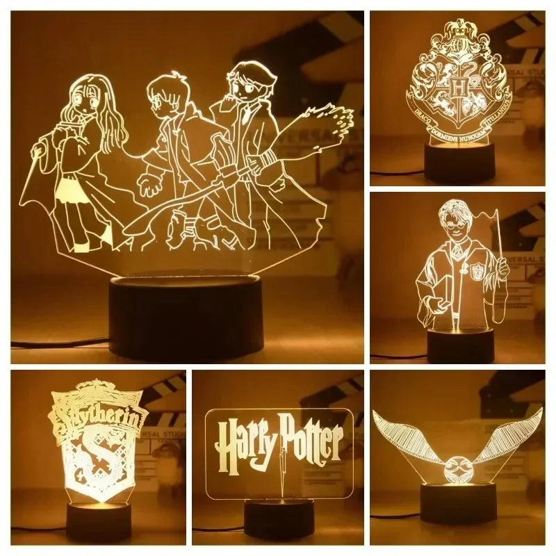 Lampade 3d Harry Potter