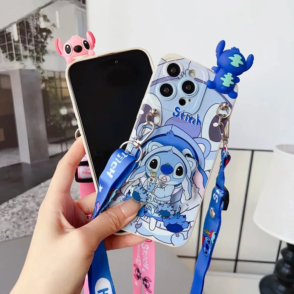 Cover Iphone Stitch + supporto